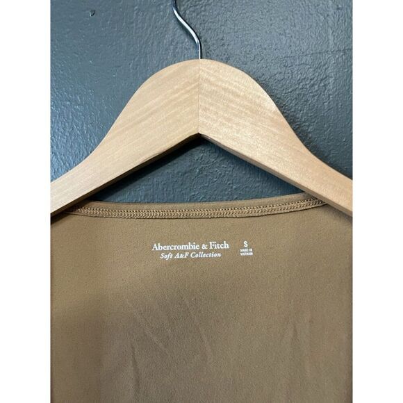 Abercrombie & Fitch Womens Yellow Long Sleeve T-shirt Soft A&F Size Small - Picture 3 of 3